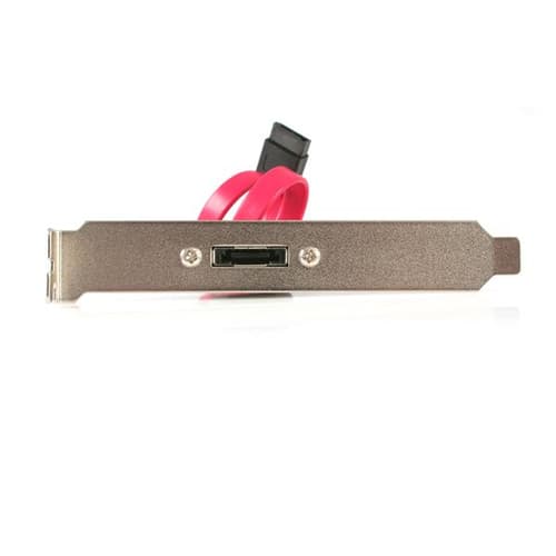 StarTech.com 1 Port SATA to eSATA Slot Plate BRacket - eSATA slot bRacket - SATA to eSATA plate - SATA to eSATA bRacket (ESATAPLATE1) - SATA internal to external panel - Serial ATA 150/300/600 - SATA (F) to eSATA (M) - 30 cm - for P/N: MSAT2SAT3, S251SMU33EP, S351BMU33ET, S351BMU33ETG, SAT32MSATM, SDOCKU313E, SDOCKU33EF