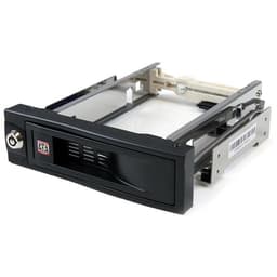 StarTech.com 5.25in Trayless Hot Swap Mobile Rack for 3.5in Hard Drive - Internal SATA Backplane Enclosure - Lockable drive bay (HSB100SATBK) - Storage mobile rack - 3.5" - black - for P/N: 25SAT35HDD, 25SATSAS35HD
