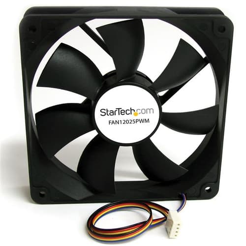 StarTech.com 120x25mm Computer Case Fan with PWM - Pulse Width Modulation Connector - computer cooling Fan - pwm Fan - 120mm Fan (FAN12025PWM) - Case fan - 120 mm - black