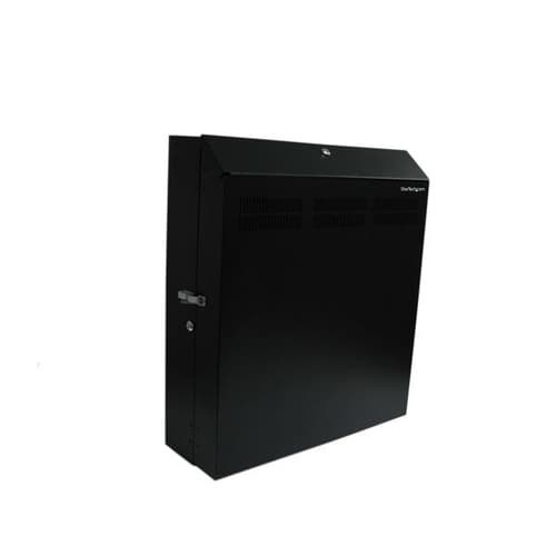 StarTech.com 4U 19in Secure Horizontal Wall Mountable Server Rack - Rack - wall mountable - 120 mm - black - 4U - 19