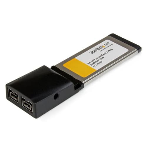 StarTech.com 2 Port ExpressCard 1394b FireWire Laptop Adapter Card - Texas Instruments FireWire Card - ExpressCard FireWire 800 (EC1394B2) - FireWire adapter - ExpressCard - FireWire 800 x 2