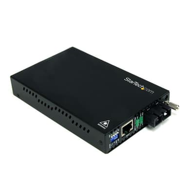 StarTech.com 10/100 Mbps Multi Mode Fiber Media Converter SC - Up to 1.2 miles/2km (ET90110SC2) - Fibre media converter - 100Mb LAN - 100Base-FX - RJ-45 / SC multi-mode - up to 2 km - 1310 nm - for P/N: ETCHS2U, SVA12M2NEUA, SVA12M5NA