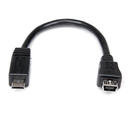 StarTech.com 6in Micro USB to Mini USB Adapter Cable M/F - Micro USB male to Mini USB female - Micro USB to Mini USB Adapter (UUSBMUSBMF6) - USB adapter - mini-USB Type B (F) to Micro-USB Type B (M) - USB 2.0 - 15.24 cm - black - for P/N: USB2PCARBK, USB2PCARBKS, USBEXTAA10BK, USBEXTAA6BK, USBLT2PCARW, USBUB2PCARB