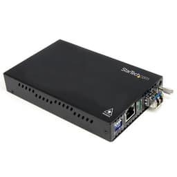 StarTech.com Multimode (MM) LC Fiber Media Converter for 1Gbe Network - 550m Range - Gigabit Ethernet - 850nm - with SFP Transceiver (ET91000LC2) - Fibre media converter - 1GbE - 1000Base-LX, 1000Base-SX, 1000Base-T - RJ-45 / LC multi-mode - up to 550 m - 850 nm - for P/N: ETCHS2U, SVA12M2NEUA, SVA12M5NA