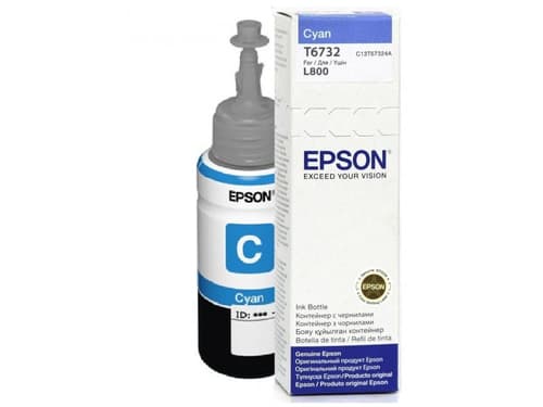 Epson Ink Cartridges, T6732, 6 colour ink bottles, Singlepack, 1 x 70.0 ml Cyan