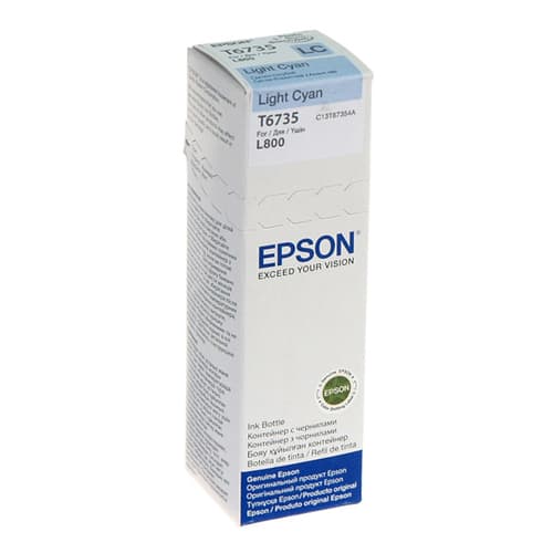 Epson Ink Cartridges, T6735, 6 colour ink bottles, Singlepack, 1 x 70.0 ml Light Cyan