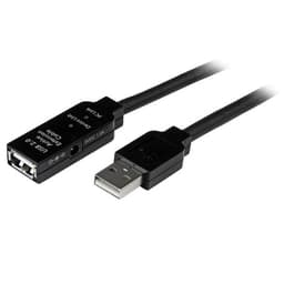 StarTech.com 20m USB 2.0 Active Extension Cable - M/F - USB extension cable - USB (M) to USB (F) - USB 2.0 - 66 ft - active - black - USB2AAEXT20M - USB extension cable - USB (M) to USB (F) - USB 2.0 - 20 m - active - black - for P/N: SVA5H2NEUA, UUSBOTG