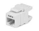 StarTech.com 180 Degree Cat 6 Keystone Jack - RJ45 Ethernet Cat6 Wall Jack White - 110 Type - Keystone Jack 180 Degree 110 UTP (C6KEY110SWH) - Keystone jack - CAT 6 - RJ-45 - white - for P/N: WIRC6CMPBLU thumbnail 1