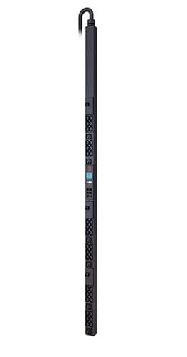APC Metered Rack PDU - Power distribution unit (rack-mountable) - AC 208 V - 10 kW - 3-phase - Ethernet 10/100, RS-232 - output connectors: 42 - 0U - Canada, United States - black - for P/N: SMX1000C, SMX1500RM2UC, SMX1500RM2UCNC, SMX750C, SMX750CNC, SRT5KRMXLW-TW