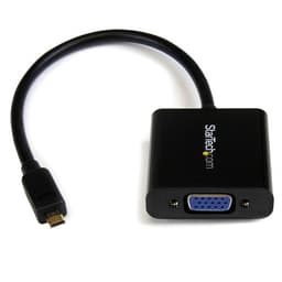 StarTech.com Micro HDMI� to VGA Adapter Converter for Smartphones / Ultrabook / Tablet - 1920x1080 - Micro HDMI Male to VGA Female (MCHD2VGAE2) - Video converter - HDMI - VGA - black