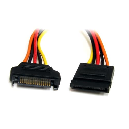 StarTech.com 12in 15 pin SATA Power Extension Cable - SATA Power Male to Female Extender - 12 Inch SATA Power Extension Cord - Power extension cable - SATA power (M) to SATA power (F) - 30.5 cm - for P/N: PYO2SATA, PYO4SATA, SATAPOWADAP