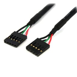StarTech.com 24in Internal 5 pin USB IDC Motherboard Header Cable F/F - USB cable - 5 pin IDC (F) to 5 pin IDC (F) - USB 2.0 - 2 ft - black - USBINT5PIN24 - USB cable - 5 pin IDC (F) to 5 pin IDC (F) - USB 2.0 - 60.7 cm - black