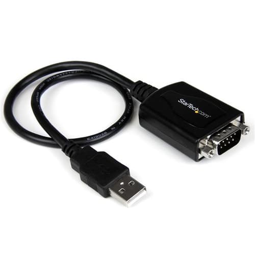 StarTech.com USB to Serial RS232 Adapter Cable w/ COM Retention - USB Serial Adapter - Serial adapter - USB - RS-232 - black