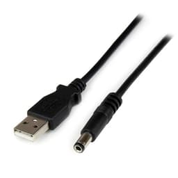 StarTech.com 2m USB to Type N Barrel Cable - USB to 5.5mm 5V DC Power Cable - USB to DC Power - 2 meter (USB2TYPEN2M) - Power cable - USB (power only) (M) to DC jack 5.5 x 2.5 mm (M) - 2 m - molded - black