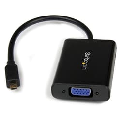 StarTech.com Micro HDMI to VGA Adapter Converter w/ Audio for Smartphones / Ultrabooks / Tablets 1920x1080 - Micro HDMI Male to VGA Female (MCHD2VGAA2) - Video converter - HDMI - VGA - black