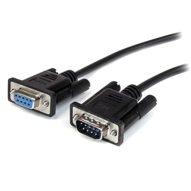 StarTech.com 2m Black Straight Through DB9 RS232 Serial Cable - DB9 RS232 Serial Extension Cable - Male to Female Cable (MXT1002MBK) - Serial extension cable - DB-9 (M) to DB-9 (F) - 2 m - black - for P/N: 1P3FPC-USB-SERIAL, IC232TTL, ICUSB2324I, ICUSB232D, ICUSB232V2, SV1108IPPWGB