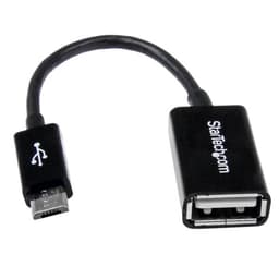 StarTech.com 5in Micro USB to USB OTG Host Adapter - Micro USB Male to USB A Female On-The-GO Host Cable Adapter (UUSBOTG) - USB adapter - USB (F) to Micro-USB Type B (M) - USB 2.0 OTG - 12.7 cm - black - for P/N: ST4300U3C1, ST4300U3C1B