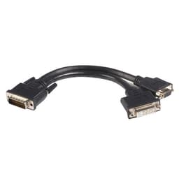 StarTech.com DMS 59 Splitter Cable - 8in - DMS 59 to 1 x DVI / 1 x VGA - Y Cable - DMS 59 to VGA - Monitor Splitter Cable - DMS 59 Cable (DMSDVIVGA1) - Display cable - dual link - DMS-59 (M) to HD-15 (VGA), DVI-I (F) - 20 cm - black