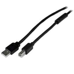 StarTech.com 20m / 65 ft Active USB 2.0 A to B Cable - Long 20 m USB Cable - 20m USB Printer Cable - 1x USB A (M), 1x USB B (M) - Black (USB2HAB65AC) - USB cable - USB Type B (M) to USB (M) - USB 2.0 - 20 m - black - for P/N: ICUSB232D