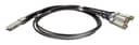 D-Link Direct Attach Cable - Direct attach cable - QSFP+ to QSFP+ - 1 m - twinaxial thumbnail 1
