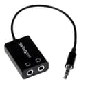 BLACK SLIM MINI JACK HEADPHONE SPLIT thumbnail 1