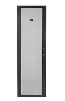 APC NetShelter SV Perforated Flat Door - Rack door - black - 42U - for P/N: NBPD0160A, NBWL0355A, SMX3000HV-BR, SRT1000RMXLI, SRT1000RMXLI-NC, SRT1500RMXLA-NC