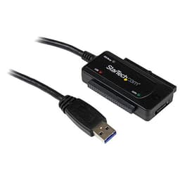 StarTech.com USB 3.0 to SATA IDE Adapter - 2.5in / 3.5in - External Hard Drive to USB Converter - Hard Drive Transfer Cable (USB3SSATAIDE) - Storage controller - ATA / SATA - USB 3.0 - black - for P/N: PEXUSB3S42V, PEXUSB3S44V