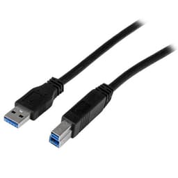 StarTech.com 2m 6 ft Certified SuperSpeed USB 3.0 A to B Cable Cord - USB 3 Cable - 1x USB 3.0 A (M), 1x USB 3.0 B (M) - 2 meter, Black (USB3CAB2M) - USB cable - USB Type B (M) to USB Type A (M) - USB 3.0 - 2 m - molded - black - for P/N: KITBXDOCKPEU, KITBXDOCKPNA, KITBXDOCKPUK, SV231HU34K6, SV231QDPU34K, SV431HU34K6