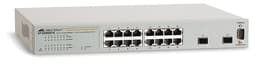 Allied Telesis AT GS950/16 WebSmart Switch - Switch - Managed - 16 x 10/100/1000 + 2 x SFP - desktop