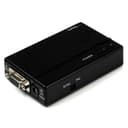 StarTech.com High Resolution VGA to Composite (RCA) or S-Video Converter - PC to TV Video Adapter - 1600x1200 RGB to TV (VGA2VID) - Video converter - VGA - composite video, S-video - black thumbnail 1