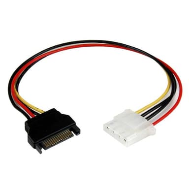 StarTech.com 12in SATA to LP4 Power Cable Adapter F/M - SATA to LP4 Power Adapter - SATA Female to LP4 Male Power Cable - 12 inch (LP4SATAFM12) - Power adapter - 4 PIN internal power (F) to SATA power (M) - 30.48 cm - for P/N: SATSASBP425