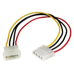 StarTech.com 12in Molex LP4 Power Extension Cable M/F - 4 pin Molex Power Connector - 4 pin Power Extension Cable - LP4 Power Cable (LP4POWEXT12) - Power extension cable - 4 PIN internal power (M) to 4 PIN internal power (F) - 30.48 cm - for P/N: PYO2L, SATAPOWADAP