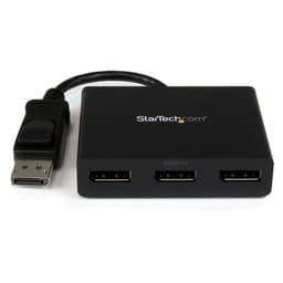 StarTech.com 3-Port Multi Monitor Adapter, DisplayPort 1.2 MST Hub, Dual 4K 30Hz & 1x 1080p, Video Splitter for Extended Desktop Mode on Windows PCs Only, DP to 3x DP Monitors MST Hub - Multi Stream Transport (MSTDP123DP) - Video splitter - desktop - AC 100/230 V - for P/N: SV231DPU34K, SVA5N3NEUA