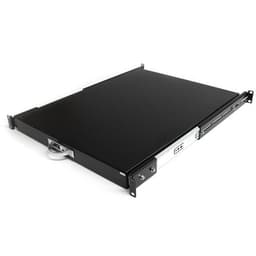 StarTech.com 1U Sliding Server Rack Mount Keyboard Shelf Tray - 55lbs - 22" Deep Steel Pull Out Drawer for 19" AV, Network Equipment Rack (SLIDESHELFD) - Rack keyboard shelf - black - for P/N: RK1536BKF, RK1836BKF, RK2537BKM, RK3236BKF, RK4236BKB, RK4242BK24, RK4242BK30