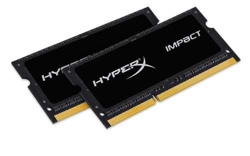 16GB 1600MHz DDR3L CL9 SODIMM (Kit of 2) 1.35V HyperX Impact Black — view 1