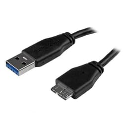 StarTech.com 3m 10ft Slim USB 3.0 A to Micro B Cable M/M - Mobile Charge Sync USB 3.0 Micro B Cable for Smartphones and Tablets (USB3AUB3MS) - USB cable - Micro-USB Type B (M) to USB Type A (M) - USB 3.0 - 3 m - molded - black - for P/N: S2510BU33PW, S251BMU3FP, S251BRU33, SLSODDU33B, SM2NGFFMBU33