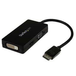 StarTech.com 3 in 1 DisplayPort Multi Video Adapter Converter - 1080p DP Laptop to HDMI VGA or DVI Monitor or Projector Display (DP2VGDVHD) - Adapter - DisplayPort male to HD-15 (VGA), DVI-D, HDMI female - 26.6 m - black - active, 1920 x 1200 (WUXGA) support