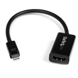 StarTech.com Mini DisplayPort to HDMI Audio / Video Converter - mDP 1.2 to HDMI Active Adapter for Ultrabook / Laptop - 4K @ 30Hz - Black (MDP2HD4KS) - Video converter - DisplayPort - HDMI - black