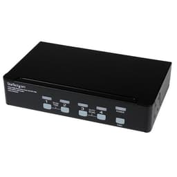 StarTech.com 4 Port High Resolution USB DVI Dual Link KVM Switch with Audio and USB 2.0 Hub (SV431DVIUAHR) - KVM / audio / USB switch - 4 x KVM / audio / USB - 1 local user - desktop - for P/N: DVID4N1USB10, DVID4N1USB15, DVID4N1USB6, SVA5N3NEUA, USBDVI4N1A10, USBDVI4N1A6