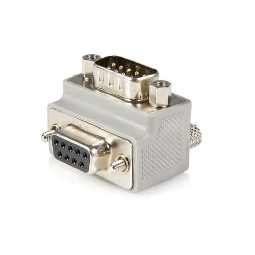 StarTech.com Right Angle DB9 to DB9 Serial Cable Adapter Type 1 - M/F - Serial adapter - DB-9 (M) to DB-9 (F) - GC99MFRA1 - Serial adapter - DB-9 (M) to DB-9 (F) - for P/N: ICUSB2322I, ICUSB2328I, ICUSB232INT1, ICUSB232INT2, PCI2S1P2