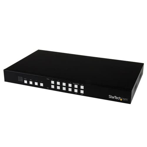 StarTech.com 4x4 HDMI Matrix Switch with Picture-and-Picture Multiviewer or Video Wall - 4x4 Matrix Switch with Video Combining (VS424HDPIP) - Video/audio switch - desktop - for P/N: SVA12M5NA