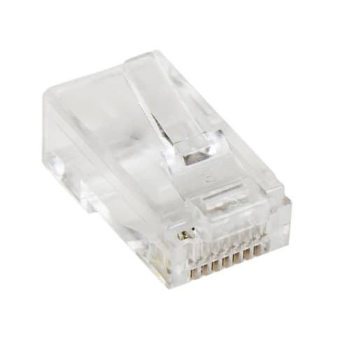 StarTech.com Cat5e RJ45 Stranded Modular Plug Connector - 50 Pkg - Bulk Cat 5e Plugs - 50x RJ45 Ends (CRJ4550PK) - Network connector - RJ-45 (M) - CAT 5e (pack of 50) — image 1