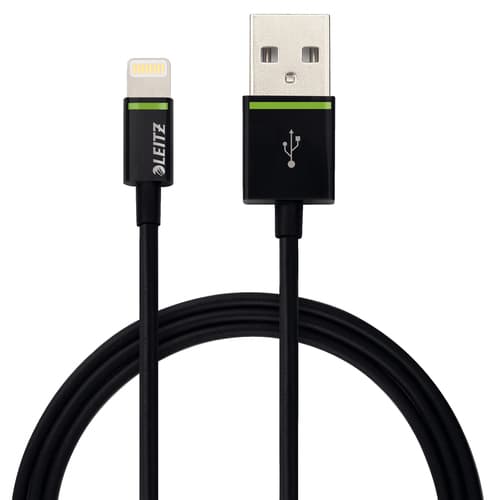 LIGHTNING USB CABLE XL 2M BLACK