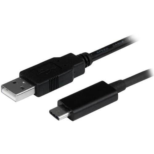 StarTech.com USB C to USB Cable - 3 ft / 1m - USB A to C - USB 2.0 Cable - USB Adapter Cable - USB Type C - USB-C Cable (USB2AC1M) - USB cable - 24 pin USB-C (M) to USB (M) - USB 2.0 - 1 m - black - for P/N: HB30C1A1CPD, HB30C3A1CFBW, HB30C3AGEPD, HB30C3APDW, HB30C4ABW, ST4200MINIC