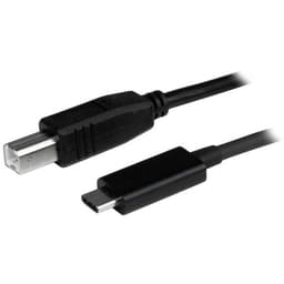 StarTech.com USB C to USB B Printer Cable - 3 ft / 1m - USB C Printer Cable - USB C to USB B Cable - USB Type C to Type B (USB2CB1M) - USB cable - 24 pin USB-C (M) to USB Type B (M) - USB 2.0 - 1 m - black - for P/N: HB30A3A1CFB, HB30A3A1CSFS, HB30C3A1CFB, HB30C3A1CFS