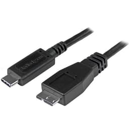 StarTech.com USB C to Micro USB Cable - 3 ft / 1m - USB 3.1 - 10Gbps - Micro USB Cord - USB Type C to Micro USB Cable (USB31CUB1M) - USB cable - 24 pin USB-C (M) to Micro-USB Type B (M) - USB 3.1 - 1 m - black - for P/N: HB31C2A2CB, PEXUSB311AC3, PEXUSB312A1C1H, PEXUSB312A2C2V, PEXUSB312C3, PEXUSB321C