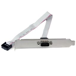 StarTech.com 16in (40cm) 9 Pin Serial Male to 10 Pin Motherboard Header Slot Plate - motherboard Serial Port Adapter (PLATE9M16) - Serial panel - DB-9 (M) to 10 PIN IDC (F) - 41 cm - grey