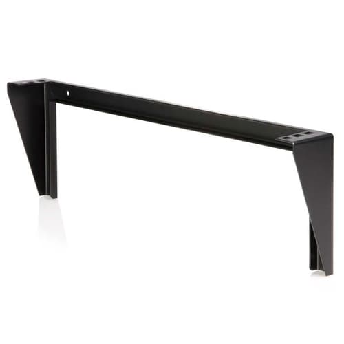StarTech.com 1U Wall Mount Patch Panel Bracket - 19 in - Steel - Vertical Mounting Bracket for Networking and Data Equipment (RK119WALLV) - Mounting bracket - wall mountable - black - 1U - 19" - for P/N: SV831DUSBUK — view 1