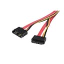 StarTech.com Slimline SATA Extension Cable - SATA extension cable - Serial ATA 150/300 - Slimline SATA (M) to Slimline SATA (F) - 1.7 ft - red - SLSATA20EXT - SATA extension cable - Serial ATA 150/300 - Slimline SATA (M) to Slimline SATA (F) - 50.8 cm - red thumbnail 1