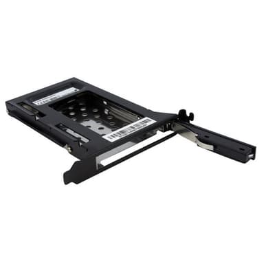 StarTech.com 2.5in SATA Removable Hard Drive Bay for PC Expansion Slot - Storage bay adapter - black - S25SLOTR - Storage bay adapter - black